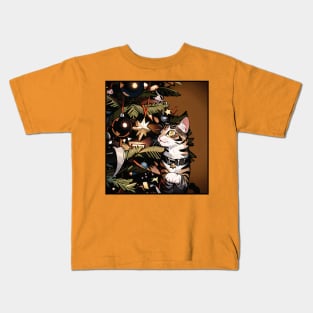 Christmas Kitty Kids T-Shirt